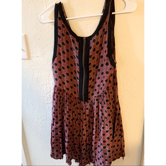 Free people black and red tank top - Picture 2 of 5